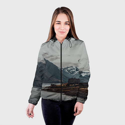 Женская куртка Островoк на озере / 3D-Черный – фото 4