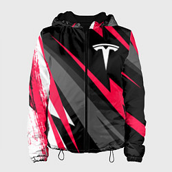 Куртка с капюшоном женская Tesla fast lines, цвет: 3D-черный