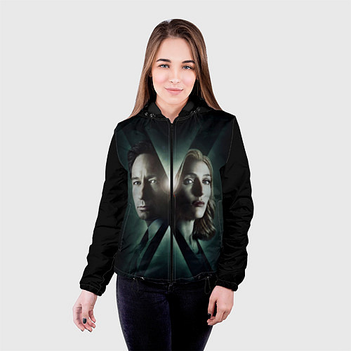 Женская куртка X - Files / 3D-Черный – фото 4