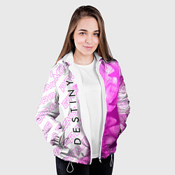 Куртка с капюшоном женская Destiny pro gaming: по вертикали, цвет: 3D-белый — фото 2