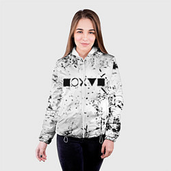 Куртка с капюшоном женская Безразличие, цвет: 3D-белый — фото 2