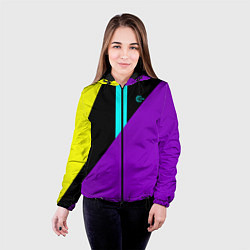 Куртка с капюшоном женская FIRM прямиком из 80х, цвет: 3D-черный — фото 2