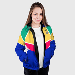 Куртка с капюшоном женская FIRM ретро раскраска, цвет: 3D-черный — фото 2