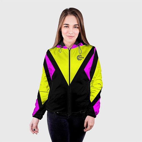 Женская куртка FIRM прямиком из восьмидесятых / 3D-Черный – фото 4