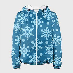 Куртка с капюшоном женская Blue snow, цвет: 3D-белый