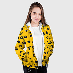 Куртка с капюшоном женская Леопардик, цвет: 3D-белый — фото 2