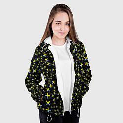 Куртка с капюшоном женская TXT pattern logo, цвет: 3D-белый — фото 2