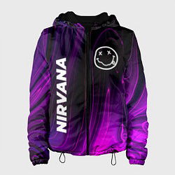 Куртка с капюшоном женская Nirvana violet plasma, цвет: 3D-черный