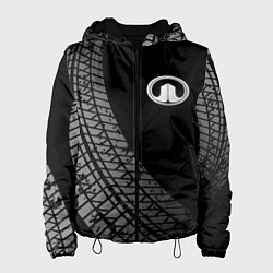 Куртка с капюшоном женская Great Wall tire tracks, цвет: 3D-черный