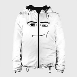 Куртка с капюшоном женская Одежда Man Face Roblox, цвет: 3D-черный