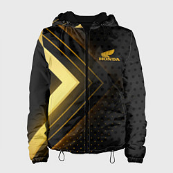 Куртка с капюшоном женская Honda inscription, цвет: 3D-черный