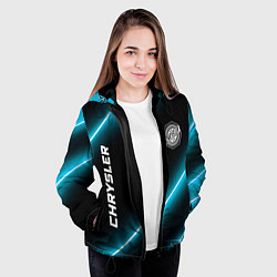 Куртка с капюшоном женская Chrysler неоновые лампы, цвет: 3D-черный — фото 2