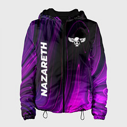 Куртка с капюшоном женская Nazareth violet plasma, цвет: 3D-черный