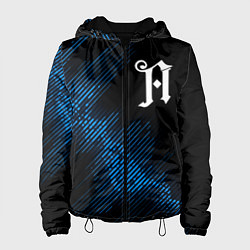 Куртка с капюшоном женская Architects звуковая волна, цвет: 3D-черный