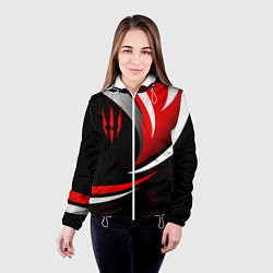 Куртка с капюшоном женская Ведьмак - спортивная униформа, цвет: 3D-белый — фото 2