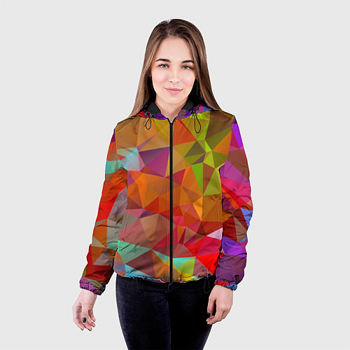 Женская куртка Узорчик / 3D-Черный – фото 4