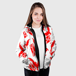 Куртка с капюшоном женская Письма о любви, цвет: 3D-черный — фото 2