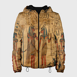 Куртка с капюшоном женская Имитация папируса: арт нейросети, цвет: 3D-черный