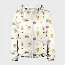 Куртка с капюшоном женская Летний вайб, цвет: 3D-белый