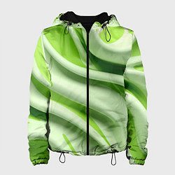 Куртка с капюшоном женская Объемные складки, цвет: 3D-черный