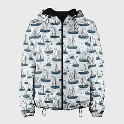 Женская куртка Кораблики паттерн