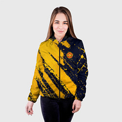 Куртка с капюшоном женская Manchester United FC ФК Манчестер Юнайтед, цвет: 3D-черный — фото 2