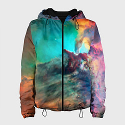 Женская куртка Аморфный цветастый космос