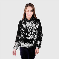 Куртка с капюшоном женская Dead inside sf, цвет: 3D-черный — фото 2