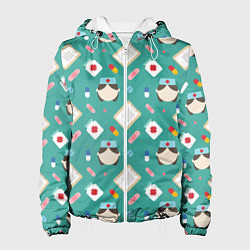 Куртка с капюшоном женская Nurse style, цвет: 3D-белый