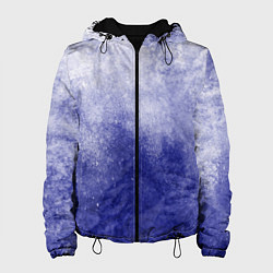 Куртка с капюшоном женская Текстура Ocean splash, цвет: 3D-черный