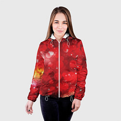 Куртка с капюшоном женская Red fantasy, цвет: 3D-белый — фото 2