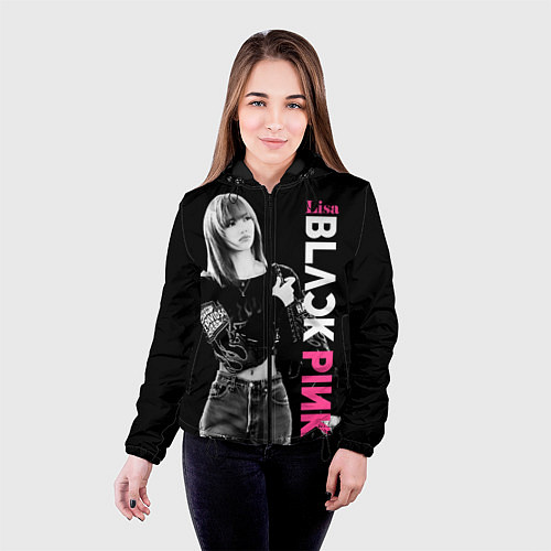 Женская куртка Blackpink Beautiful Lisa / 3D-Черный – фото 4