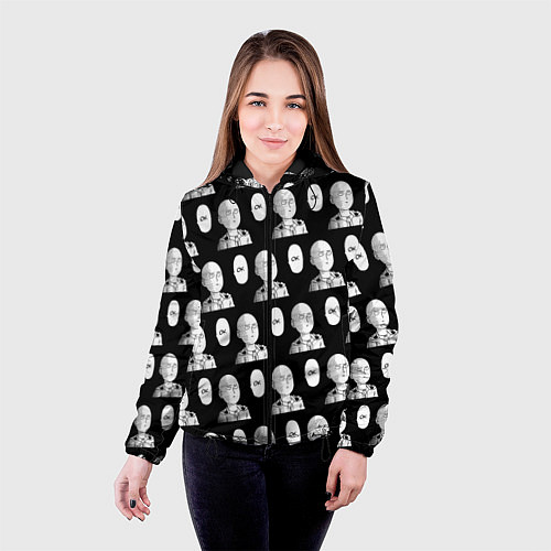 Женская куртка Saitama - ok pattern / 3D-Черный – фото 4