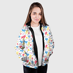 Куртка с капюшоном женская Bright figures, цвет: 3D-черный — фото 2