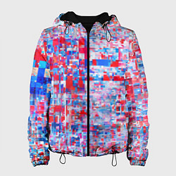Куртка с капюшоном женская Пестрые краски, цвет: 3D-черный