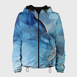 Куртка с капюшоном женская Глубокая синева, цвет: 3D-черный