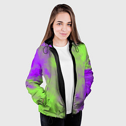 Куртка с капюшоном женская Октябрьский шум, цвет: 3D-черный — фото 2