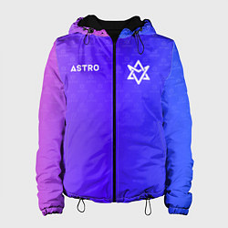 Куртка с капюшоном женская Astro pattern, цвет: 3D-черный