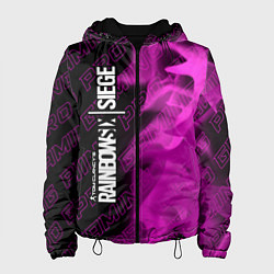 Куртка с капюшоном женская Rainbow Six pro gaming: по-вертикали, цвет: 3D-черный