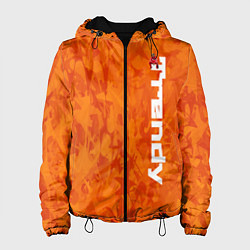 Куртка с капюшоном женская Дизайн Trendy, цвет: 3D-черный