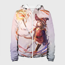 Куртка с капюшоном женская Коносуба Мэгумин, цвет: 3D-белый