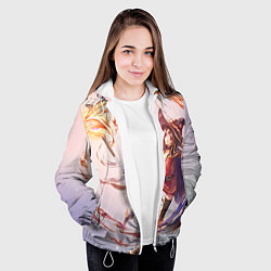 Куртка с капюшоном женская Коносуба Мэгумин, цвет: 3D-белый — фото 2