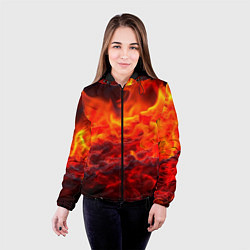 Куртка с капюшоном женская Магма, цвет: 3D-черный — фото 2