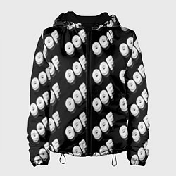 Куртка с капюшоном женская Off выключение, цвет: 3D-черный