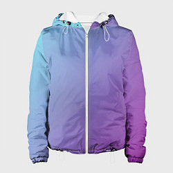Женская куртка Градиент - слива в небе