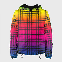 Куртка с капюшоном женская Палитра rgb, цвет: 3D-черный