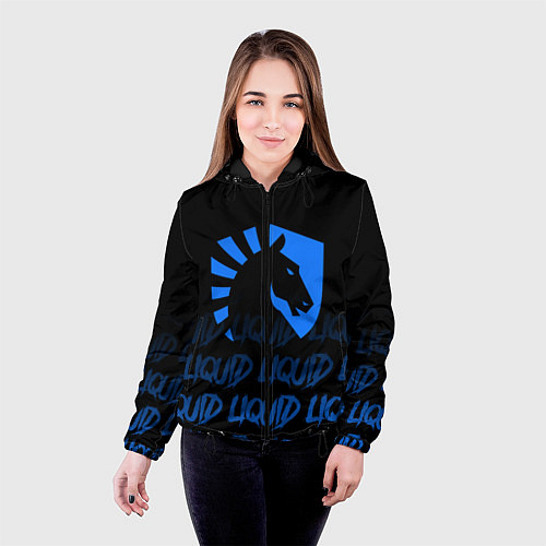 Женская куртка Team Liquid style / 3D-Черный – фото 4