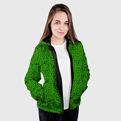 Куртка с капюшоном женская Shrek: Pattern, цвет: 3D-черный — фото 2