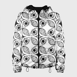 Куртка с капюшоном женская Глаз-сглаз, цвет: 3D-черный