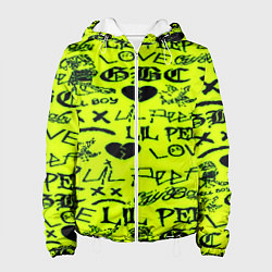Куртка с капюшоном женская Lil peep кислотный стиль, цвет: 3D-белый